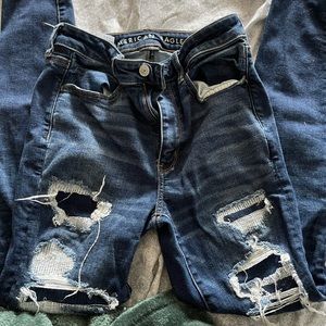 American eagle distress super stretch